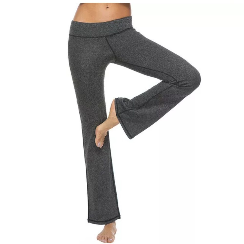 Women's Gray Boot Leg Leggings XL